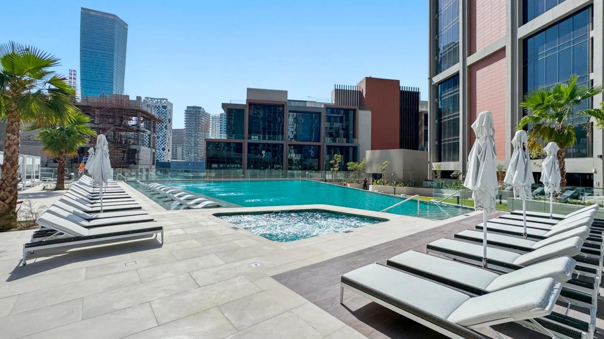 Sleek 1-Bedroom W Burj Khalifa View In Peninsula Dubai United Arab Emirates